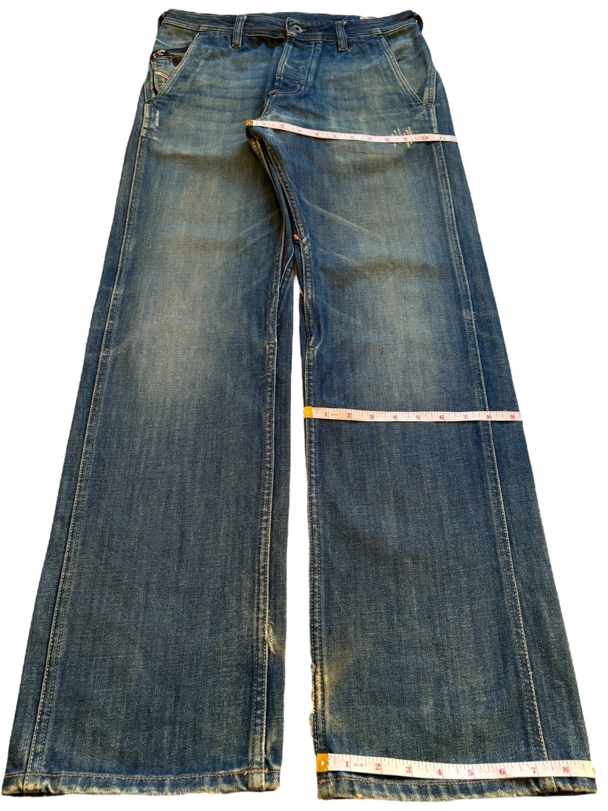 Diesel Vintage Diesel Pheyo Mud Wash Buckle Back Baggy Jeans Size US 32 / EU 48 - 15 Thumbnail