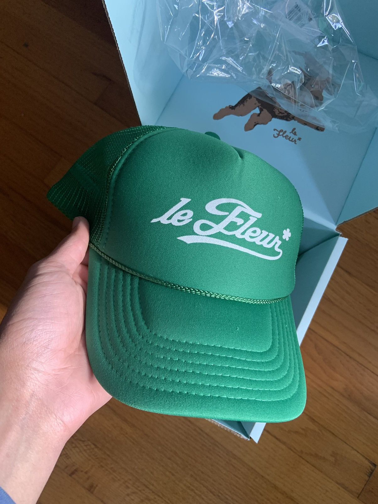 Golf le Fleur* グリーン メッシュキャップ