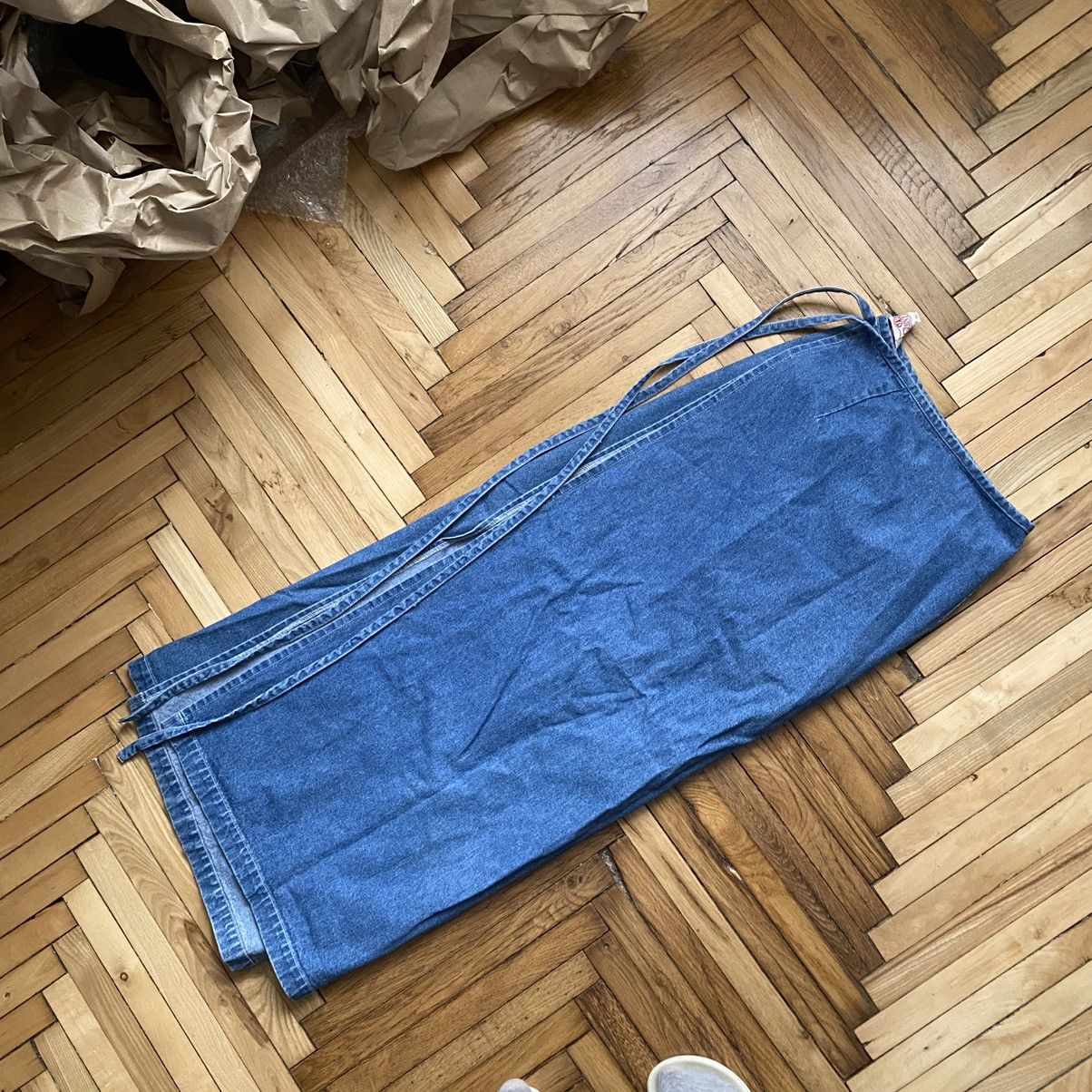 Vintage Vintage Japan style Denim Skirt Size 34" / US 12 / IT 48 - 2 Thumbnail