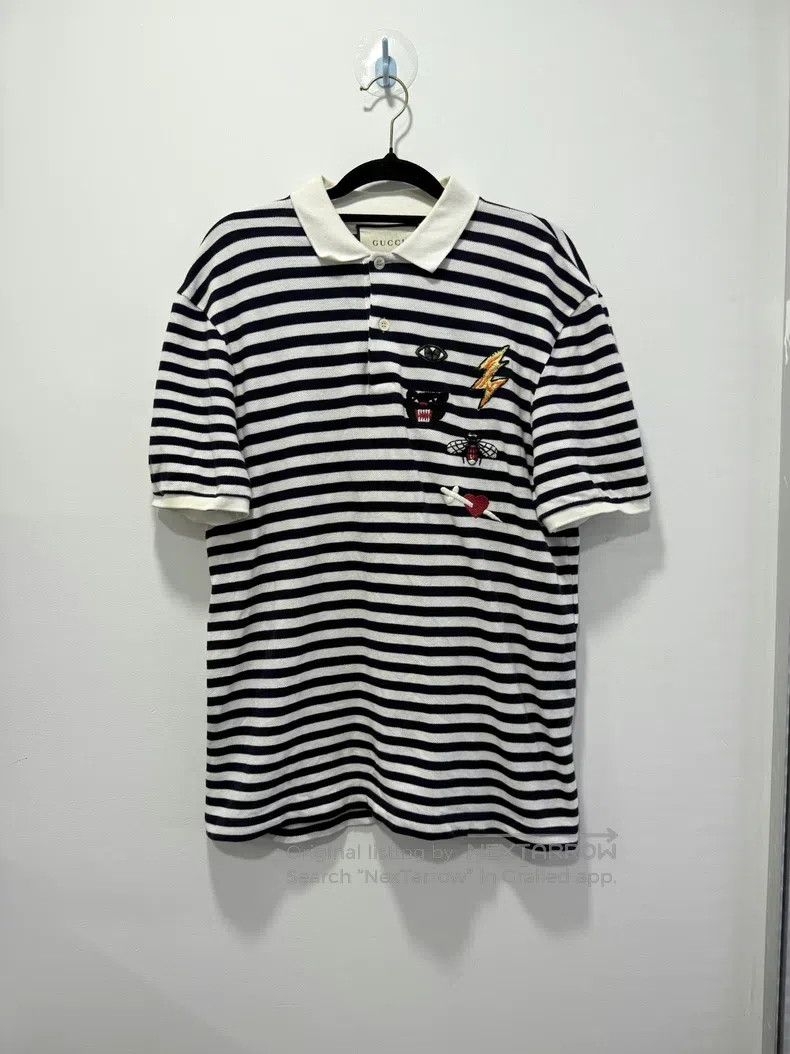 Gucci Gucci Striped short-sleeved shirt Size US M / EU 48-50 / 2 - 1 Thumbnail