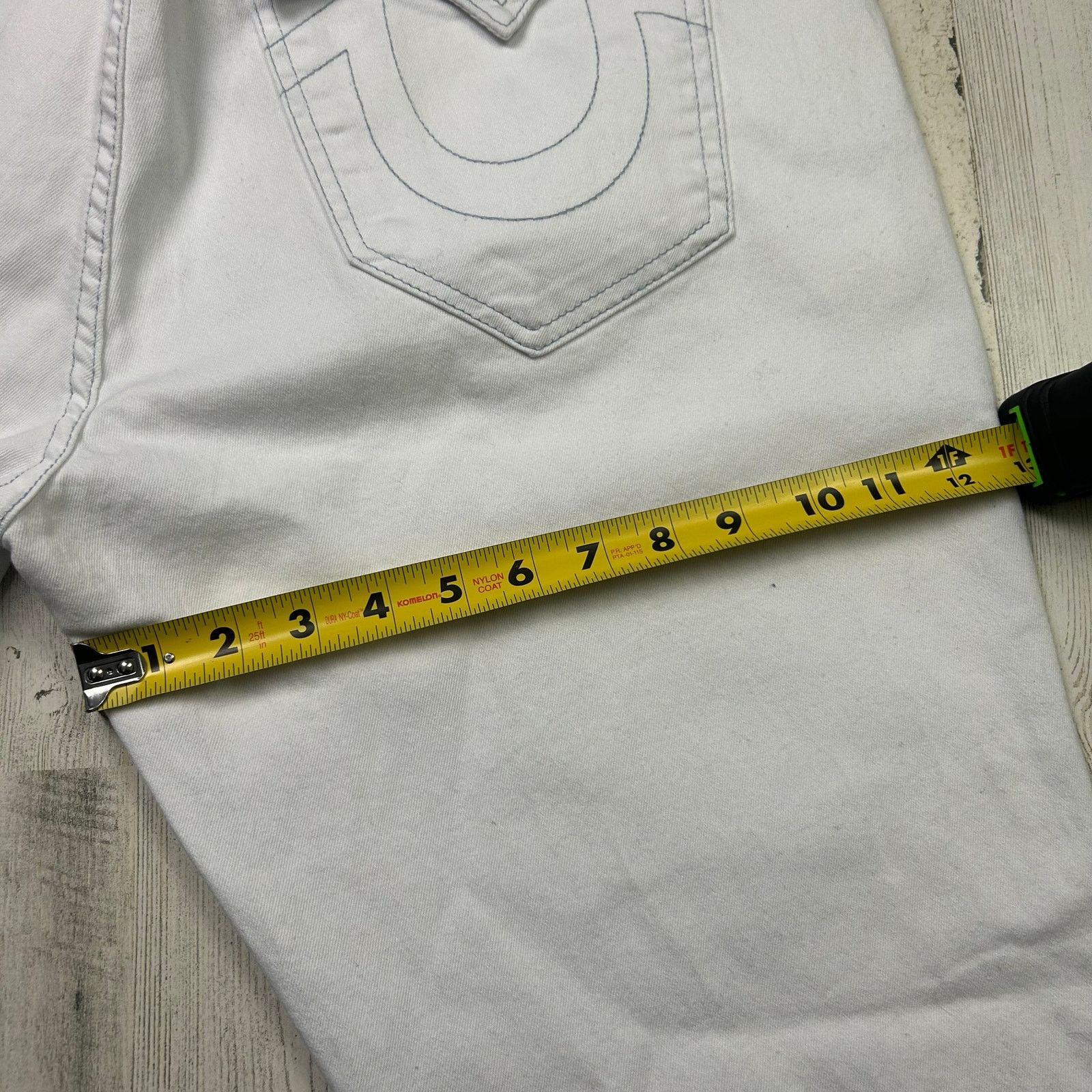 True Religion True Religion Geno Relaxed Slim Flap Jeans White Size US 38 / EU 54 - 9 Thumbnail