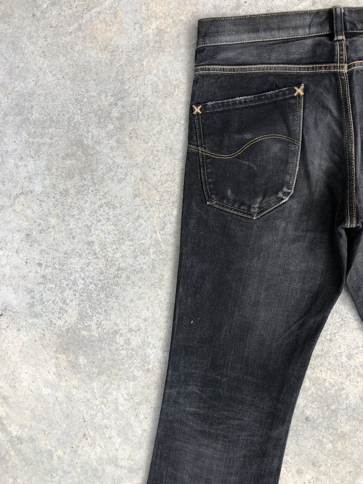 If Six Was Nine Japanese Lee Flared Jeans Bootcut Distressed Jeans Size US 31 - 9 Thumbnail
