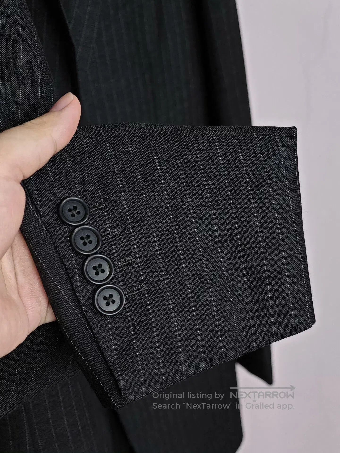 Ring Jacket Japanese Wool Blend Striped Suit Jacket. Size US S / EU 44-46 / 1 - 5 Thumbnail