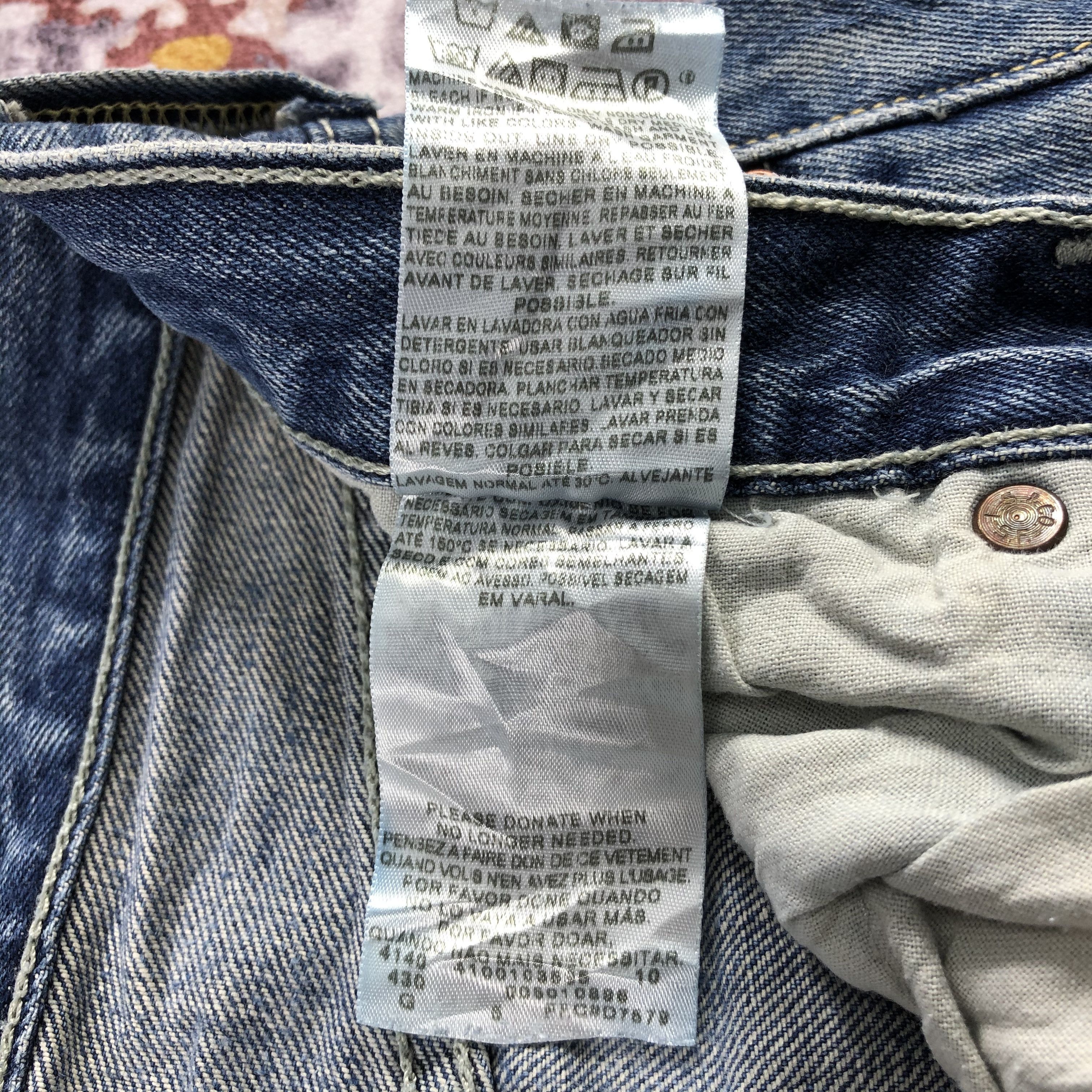 Levi's Vintage Blue Wash Levis 501 Jeans-JM2101 Size US 32 / EU 48 - 11 Thumbnail