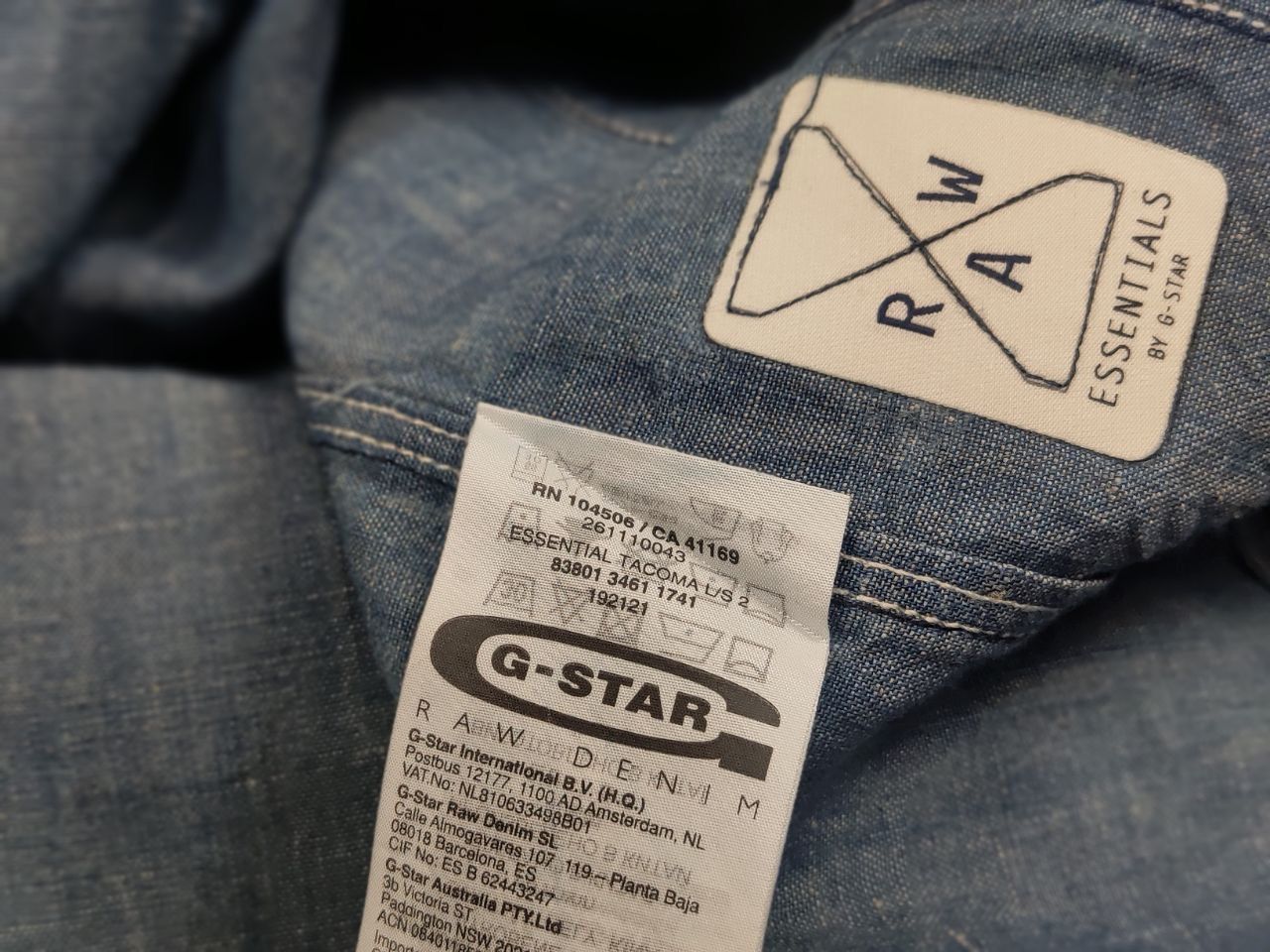 G-Star G Star Raw Essentials Tacoma Linen Blend Distressed Shirt Size US L / EU 52-54 / 3 - 15 Thumbnail
