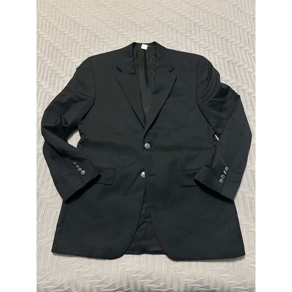 Chaps Chaps black wool two button blazer size 38R Size 38R - 1 Thumbnail