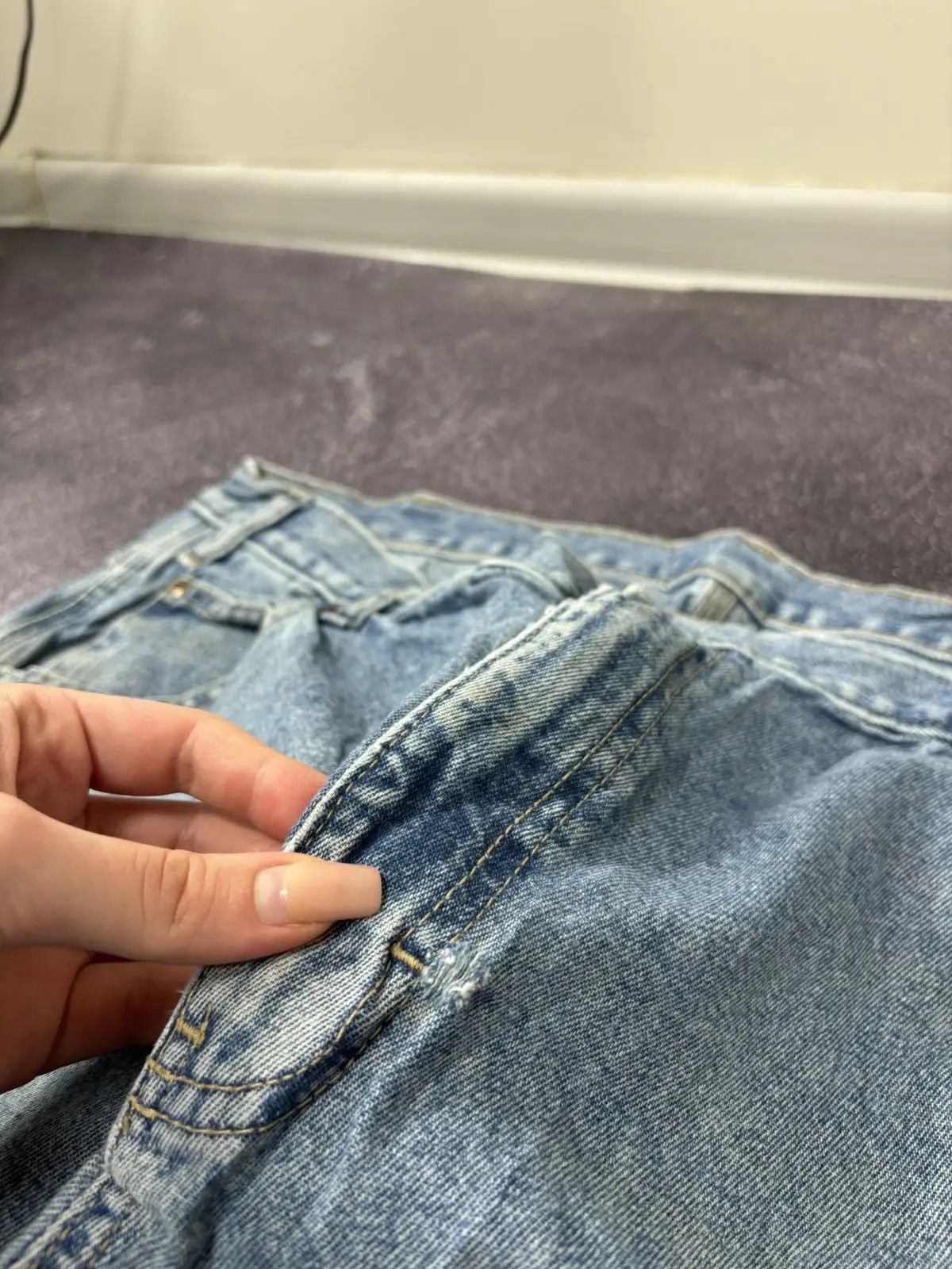 Dickies × Vintage Vintage Dickies American Blue Denim Work Hype Baggy Jeans Size US 38 / EU 54 - 11 Thumbnail