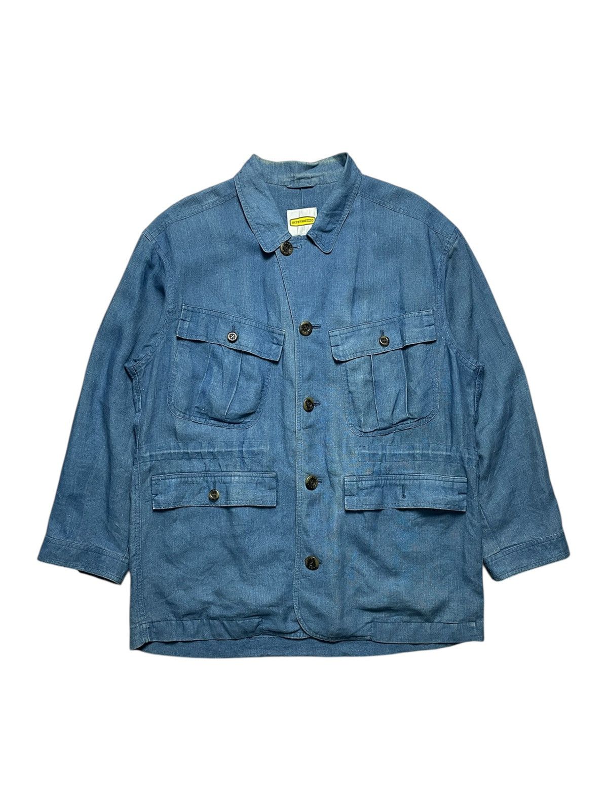 Issey Miyake 2000’s Intermezzo - Oversized Soft Denim Jacket Size US L / EU 52-54 / 3 - 2 Thumbnail
