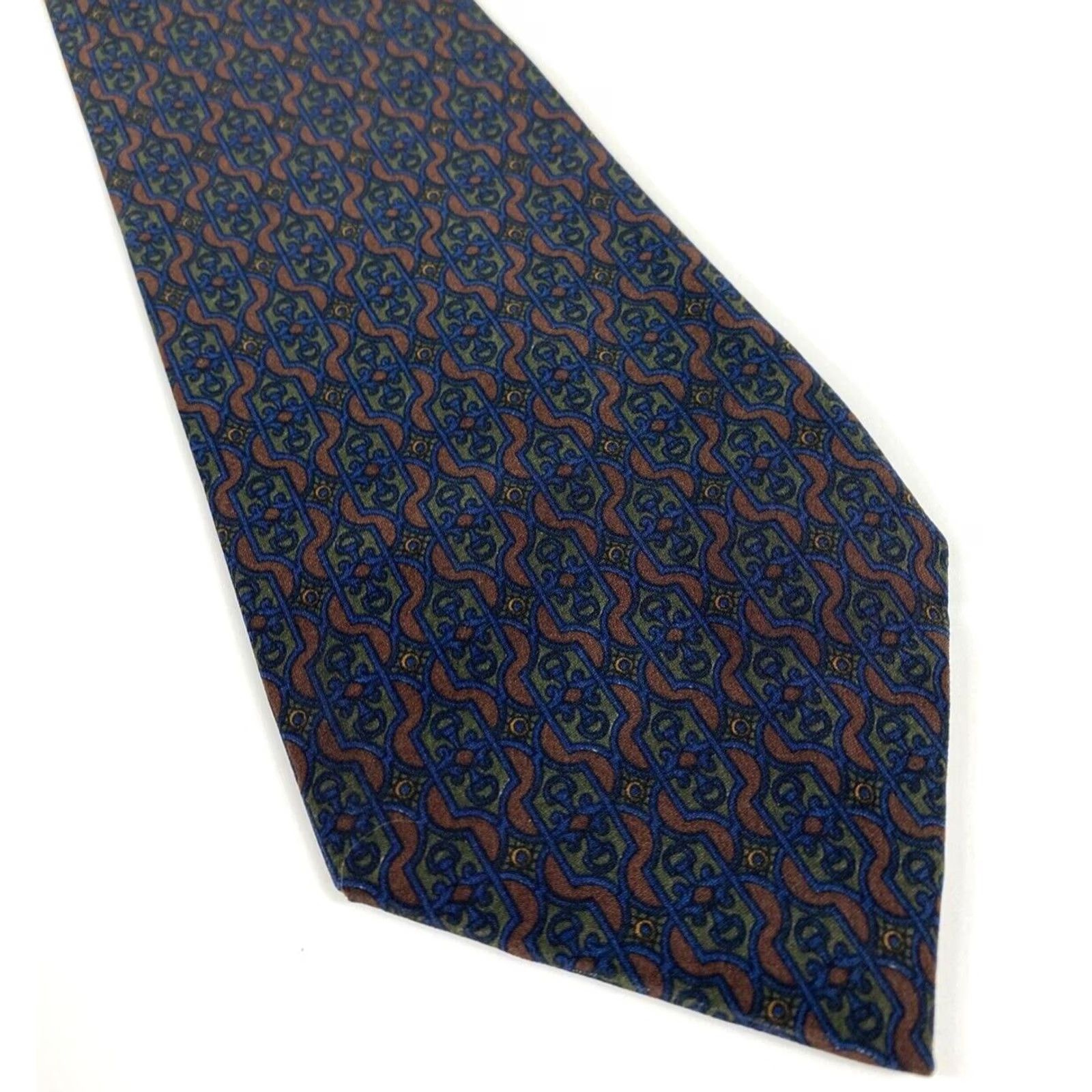 Vintage Richel De Luxe Silk Tie Foulard Hand Made in Spain Men's Size ONE SIZE - 2 Thumbnail