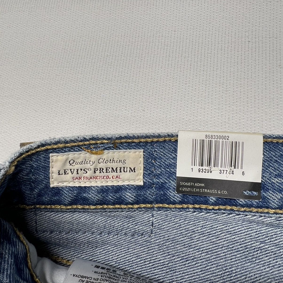 Levi's NEW Levis Premium Jean Shorts Blue 501 Mid Thigh Distressed Size 32" / US 10 / IT 46 - 10 Thumbnail
