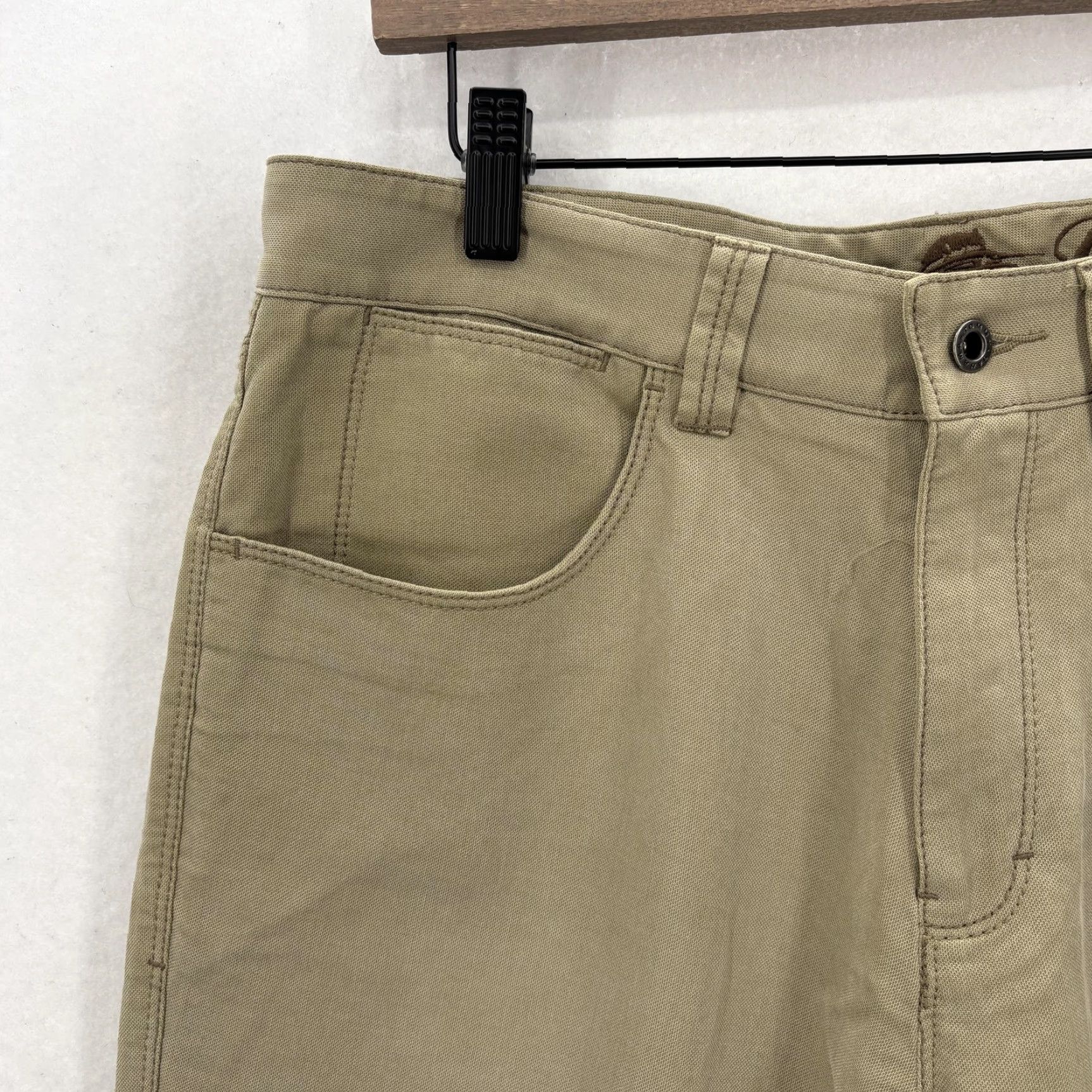 Tommy Bahama Tommy Bahama Pants Mens 32x32 Khaki Tan Tencel Lyocell Cotton 5 Pocket Casual Beig e (adjusted?) Size US 32 / EU 48 - 3 Thumbnail