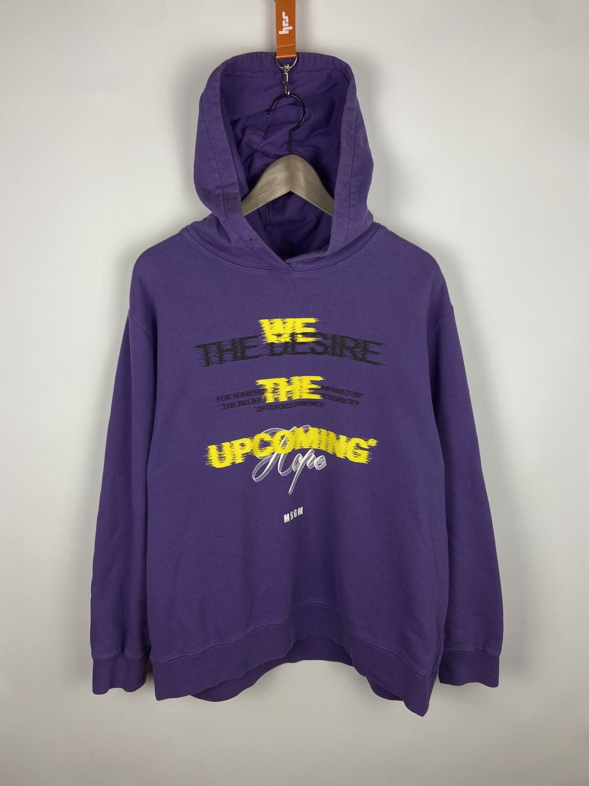MSGM MSGM Women's Hooded Purple Logo Print Sweatshirt Hoodie Sz S Size S / US 4 / IT 40 - 1 Thumbnail