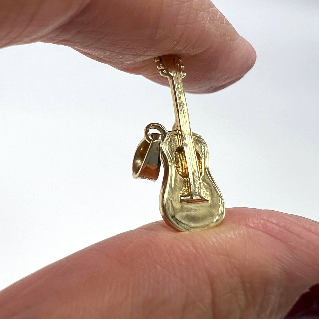 Other 14K Yellow Gold Guitar Pendant – Artistic and Elegant Design Size ONE SIZE - 10 Thumbnail