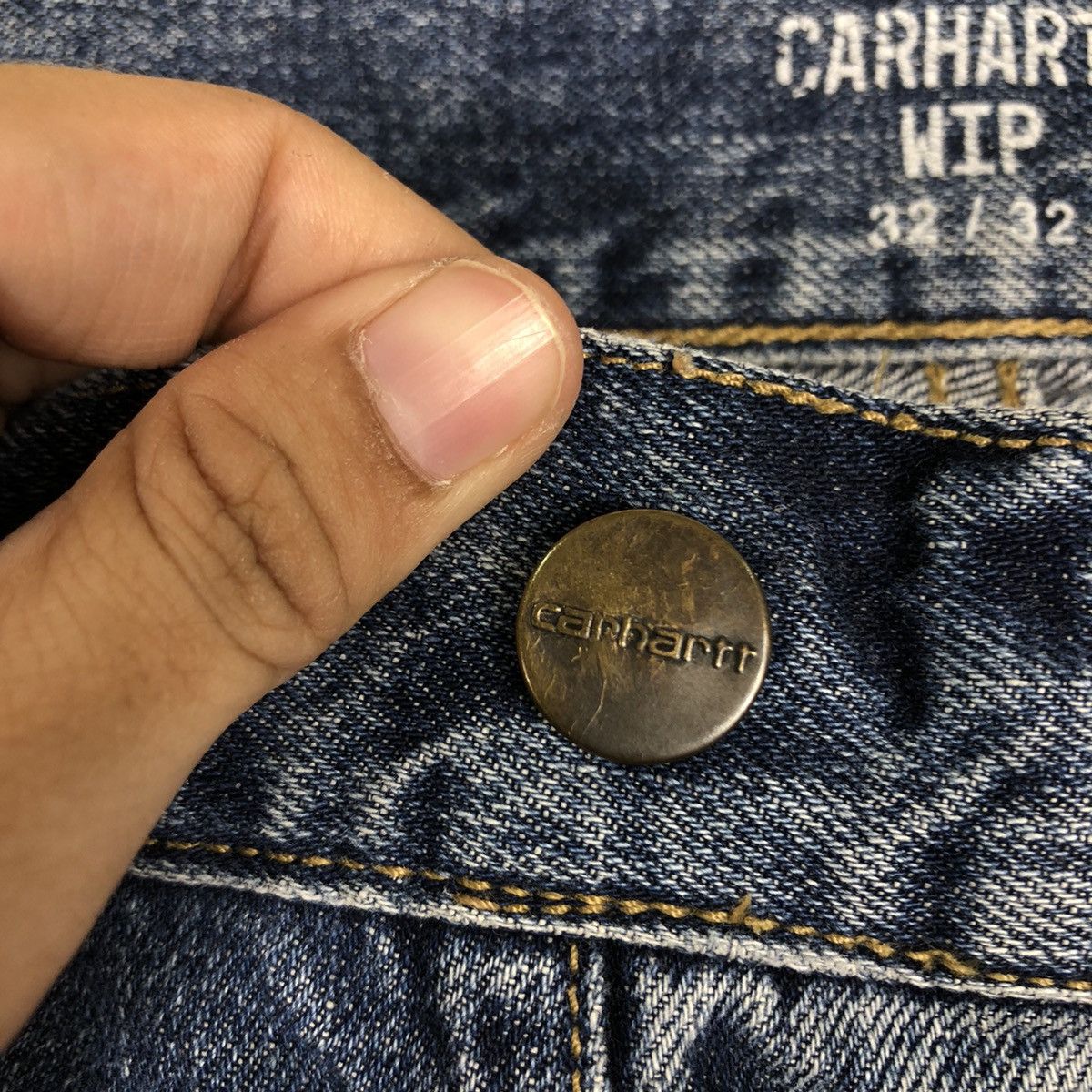 Carhartt 🔥True Vintage Distressed Denim Jeans Workers Carhartt WIP Size US 35 - 13 Thumbnail
