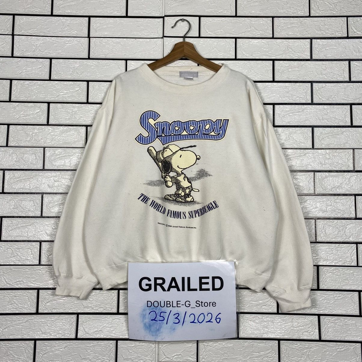 Japanese Brand Vintage Sweatshirt Snoopy Big Logo Size US L / EU 52-54 / 3 - 1 Thumbnail