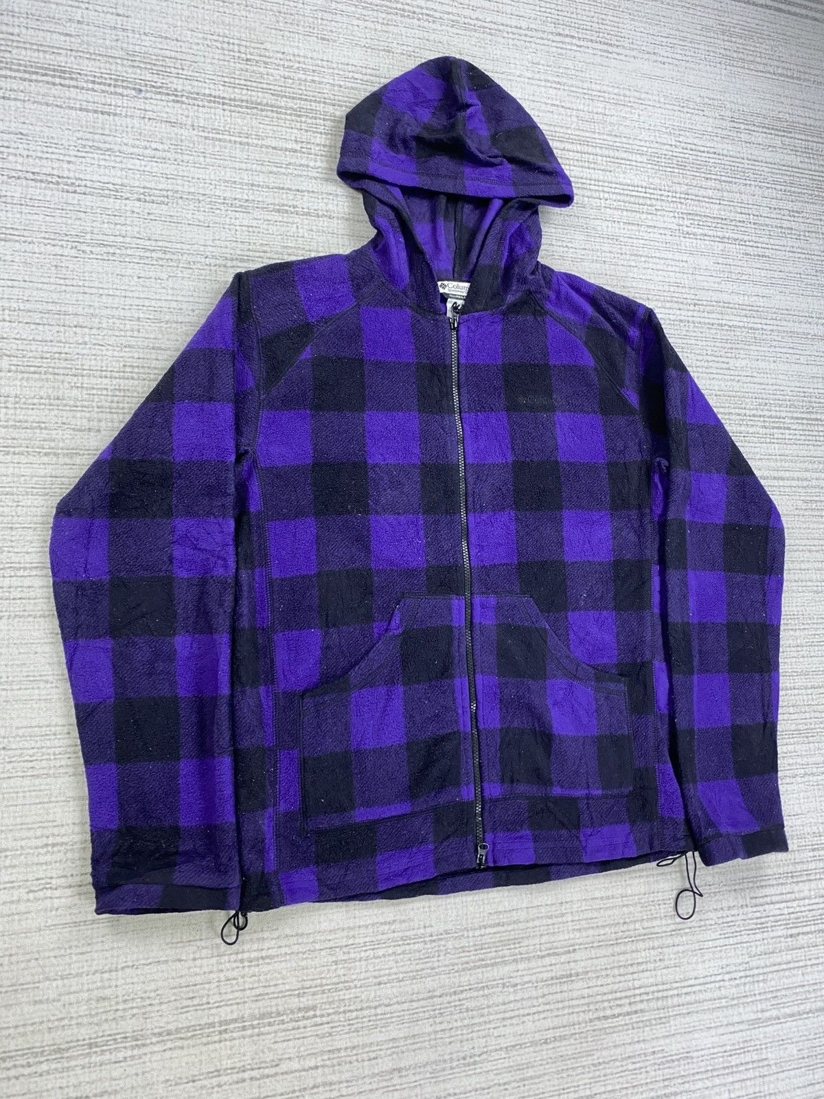 Columbia × Vintage Vtg Columbia Sportwear Company Block Check Fullzip Jacket Size US L / EU 52-54 / 3 - 3 Thumbnail