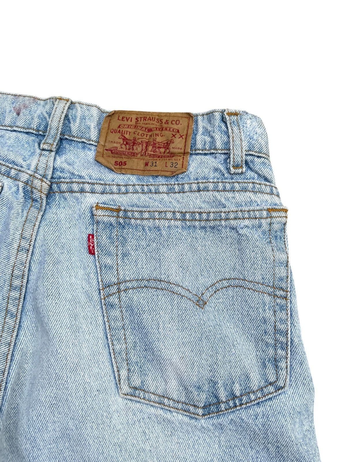 Levi's Vintage 1992 Levi’s 505 Stone Wash Size US 30 / EU 46 - 11 Thumbnail