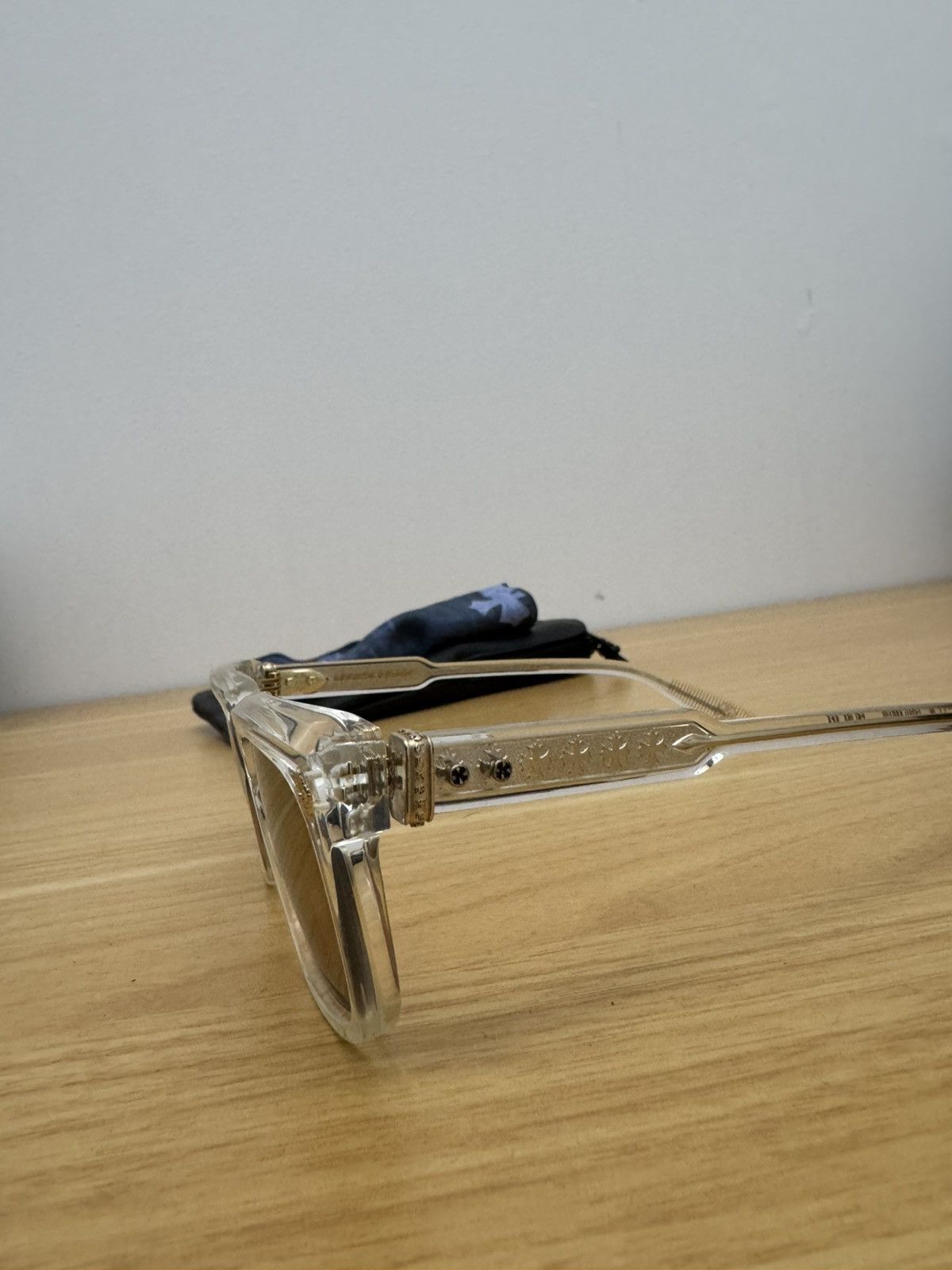 Chrome Hearts Chrome Hearts Ambidixtrous Crystal 18k Gold Glasses Size ONE SIZE - 5 Thumbnail