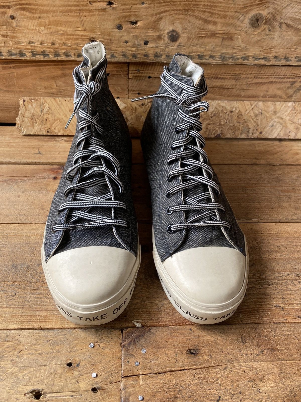 Adidas × Vintage Vintage Adidas nizza, take off working class hi-top sneaker Size US 12 / EU 45 - 4 Thumbnail