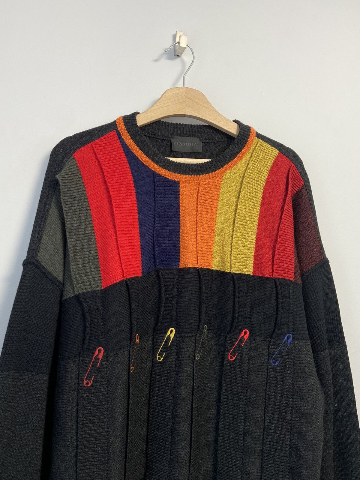 Vintage Carlo Colucci Vintage Sweater 90’s style Size US XL / EU 56 / 4 - 2 Thumbnail