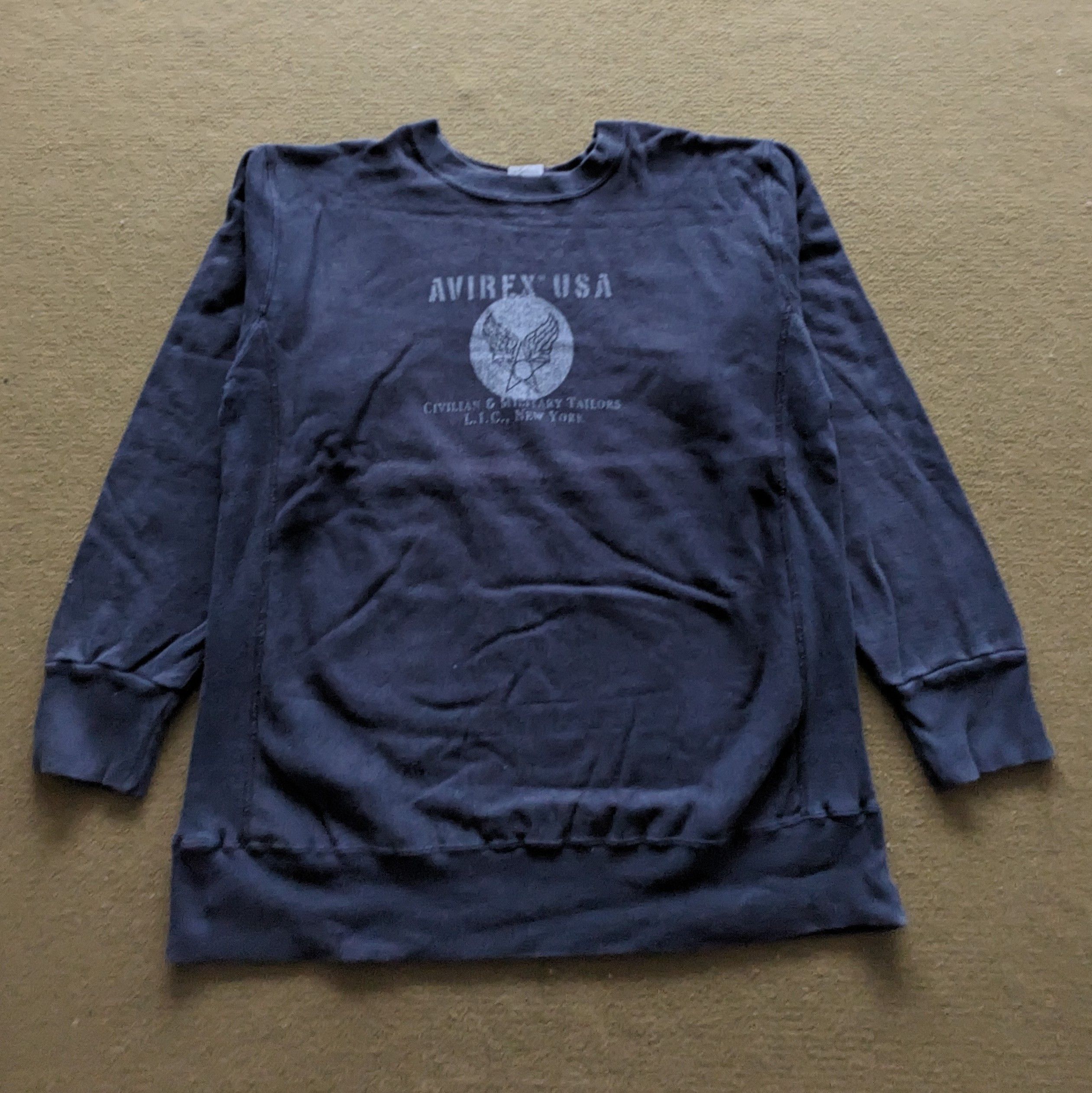 Vintage Vintage AVIREX USA Military Style Sweatshirt Size US L / EU 52-54 / 3 - 1 Thumbnail