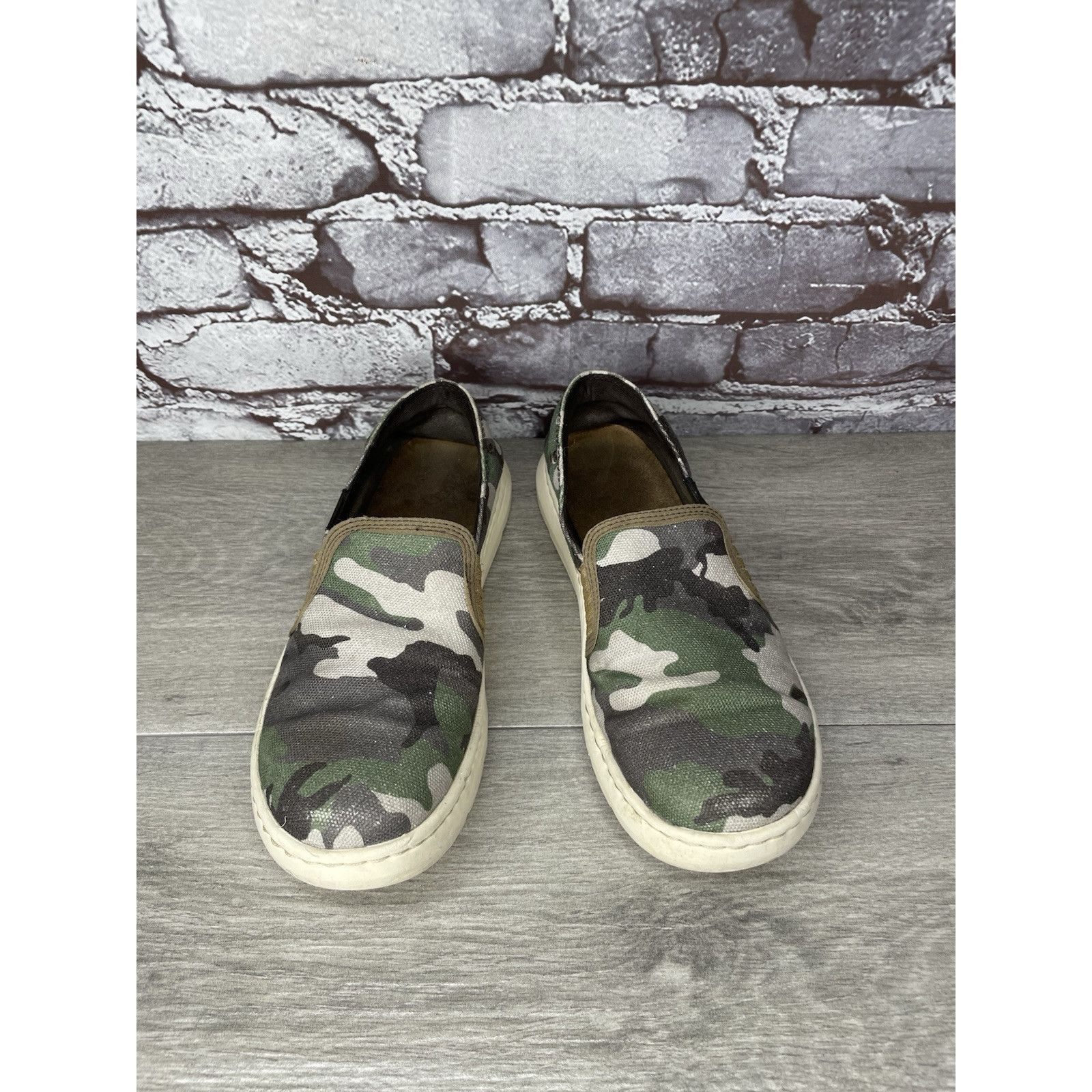 Ariat Ariat Cruiser Camo Green Brown Canvas Fabric Slip On Shoes W Size US 7.5 / IT 37.5 - 11 Thumbnail