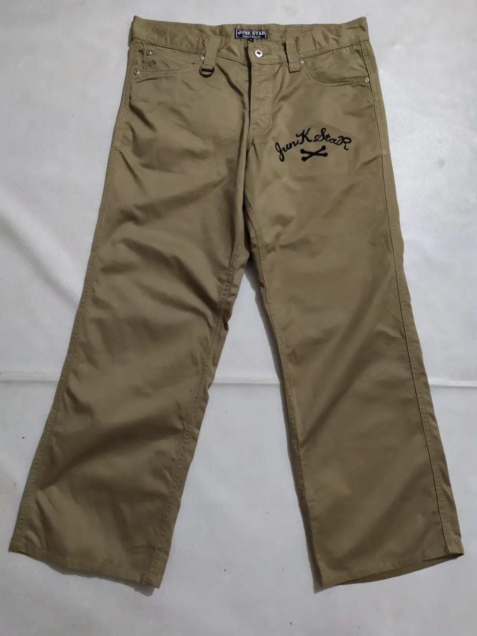 Japanese Brand Embroidery Prayed Marie Junk Star Tokyo Japan Straight Pant Size US 33 - 6 Thumbnail