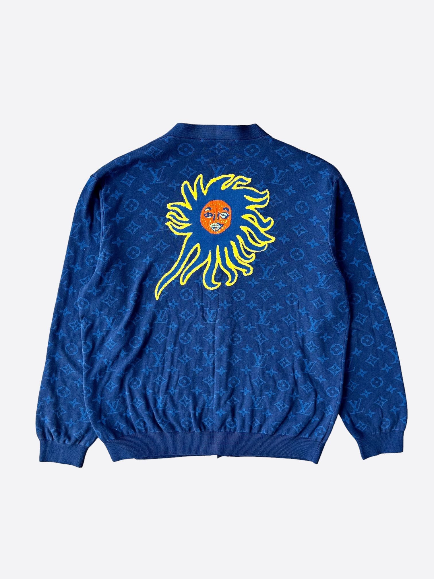 LOUIS VUITTON × Yayoi Kusama カーディガン Louis Vuitton × Yayoi Kusama Louis Vuitton Yayoi Kusama Blue