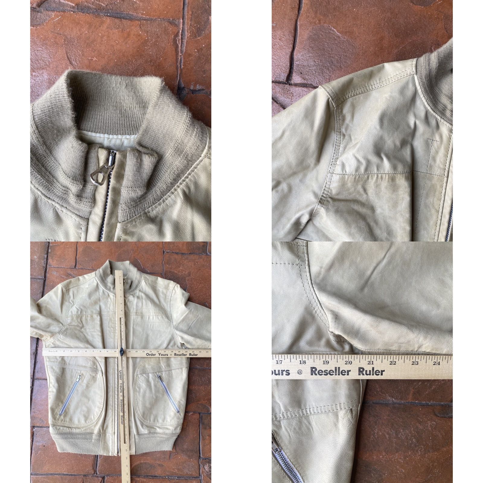 Bomboogie VINTAGE Bomb Boogie Leather Jacket Full Zip Pockets Women's Large Size L / US 10 / IT 46 - 11 Thumbnail