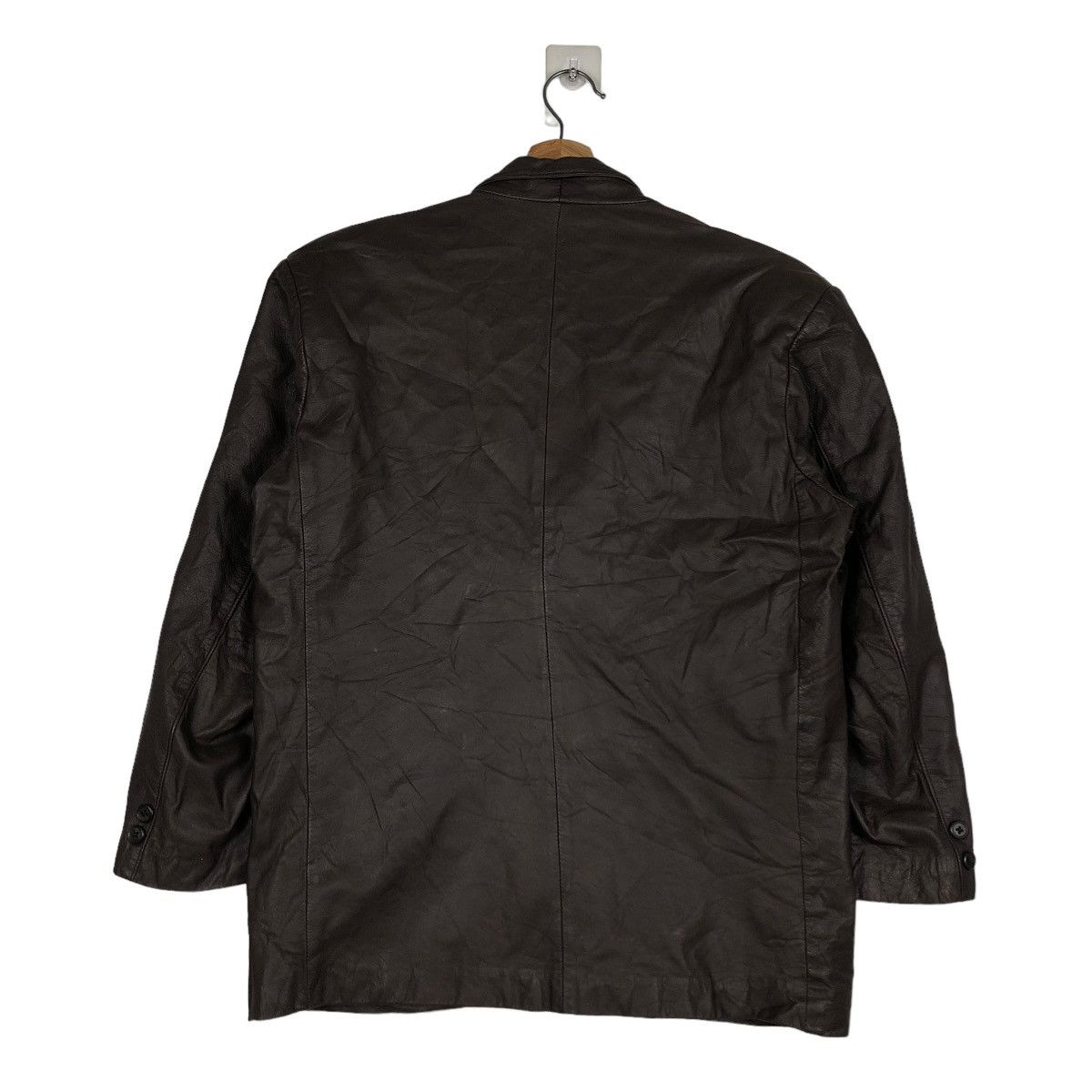 Japanese Brand 🔥VINTAGE GENUINE LEATHER JACKET BIG POCKET ISSEY MIYAKE Size US M / EU 48-50 / 2 - 10 Thumbnail
