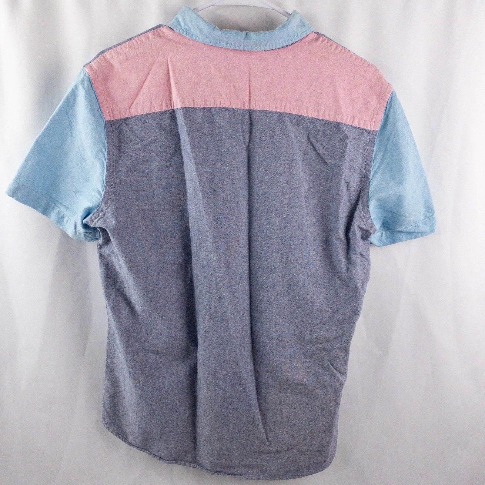 American Eagle Outfitters American Eagle Slim Colorblock Pink Blue Shirt Mens Medium Size US M / EU 48-50 / 2 - 9 Thumbnail