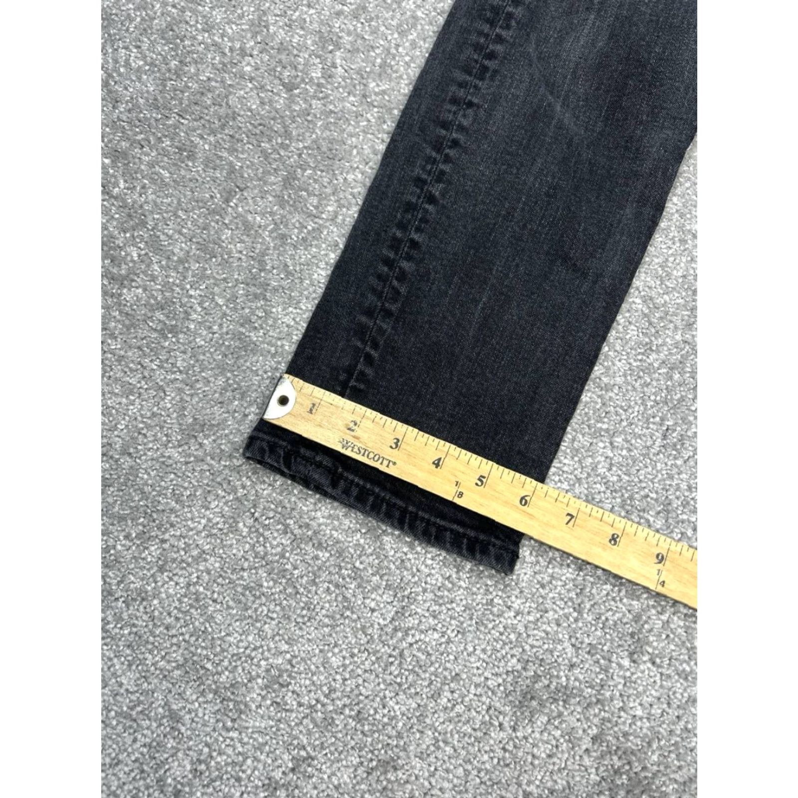 Abercrombie & Fitch Abercrombie & Fitch Langdon Skinny Stretch Jeans Mens 28 Black Low Rise 28x27 Jeans Mens Black Skinny 28 27 Vintage No Pattern Solid 5-Pocket Denim Size US 28 / EU 44 - 4 Thumbnail