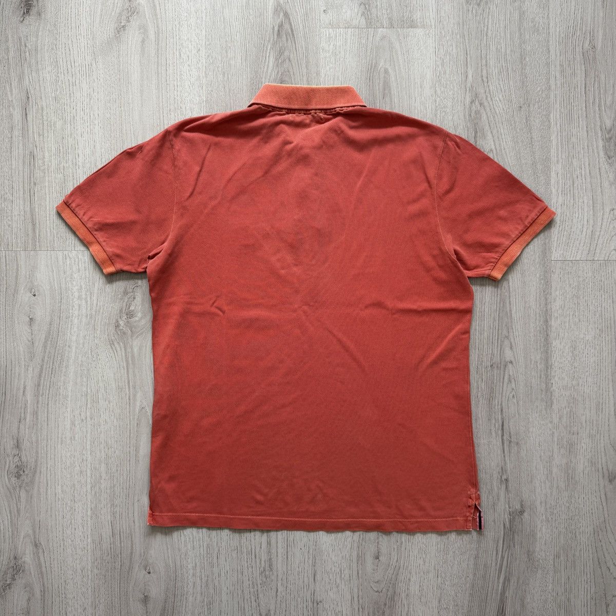 Other Vintage Stone Island Polo Garment Dyed Lava Orange Shirt Size US XL / EU 56 / 4 - 3 Thumbnail