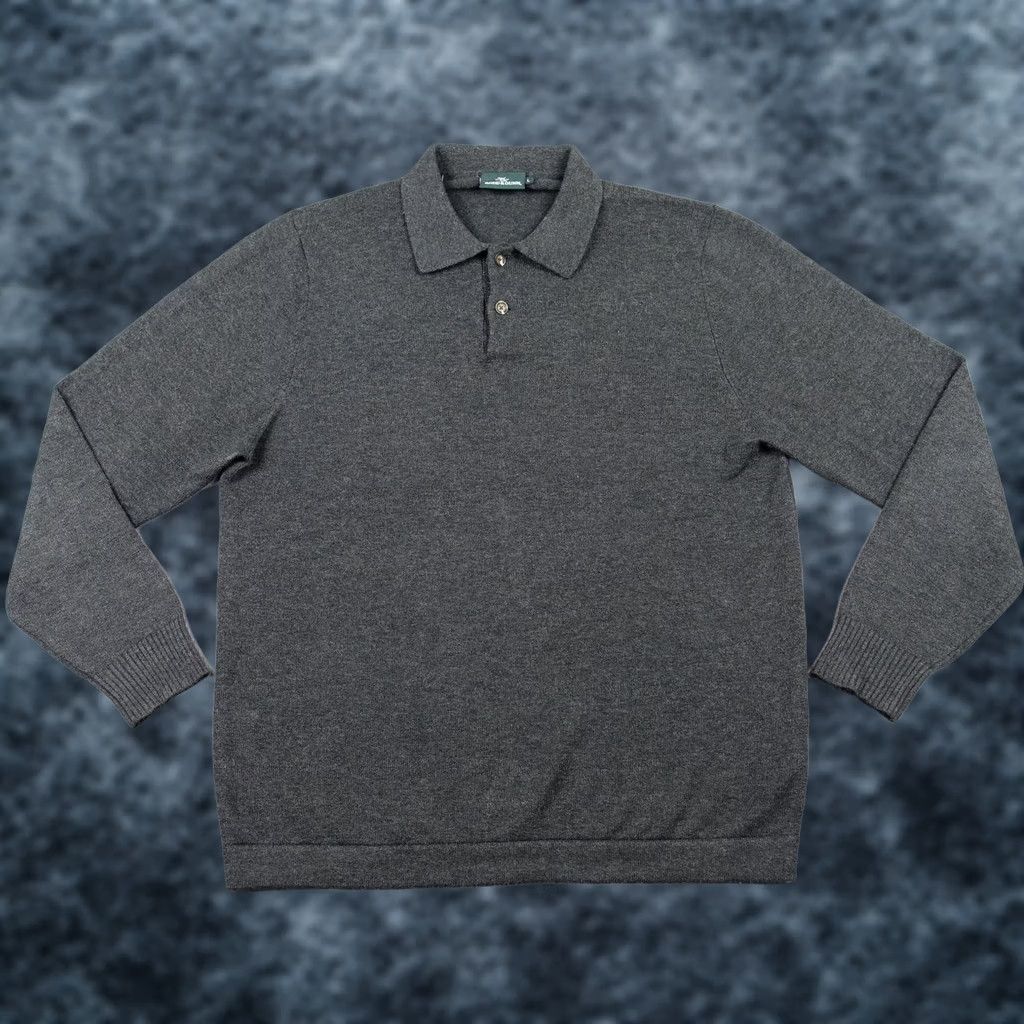 Rodd & Gunn Rodd & Gunn Sweater Mens L Gray Merino Wool Cotton Polo Collar Pullover Knit Size US L / EU 52-54 / 3 - 1 Thumbnail