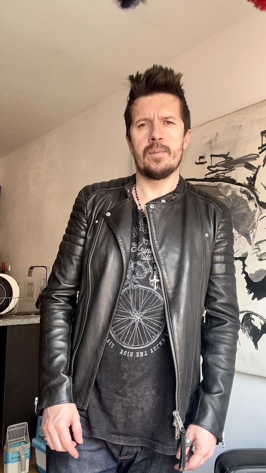Allsaints Allsaints Leather Jacket Jasper Biker Black XS Size US XS / EU 42 / 0 - 13 Thumbnail