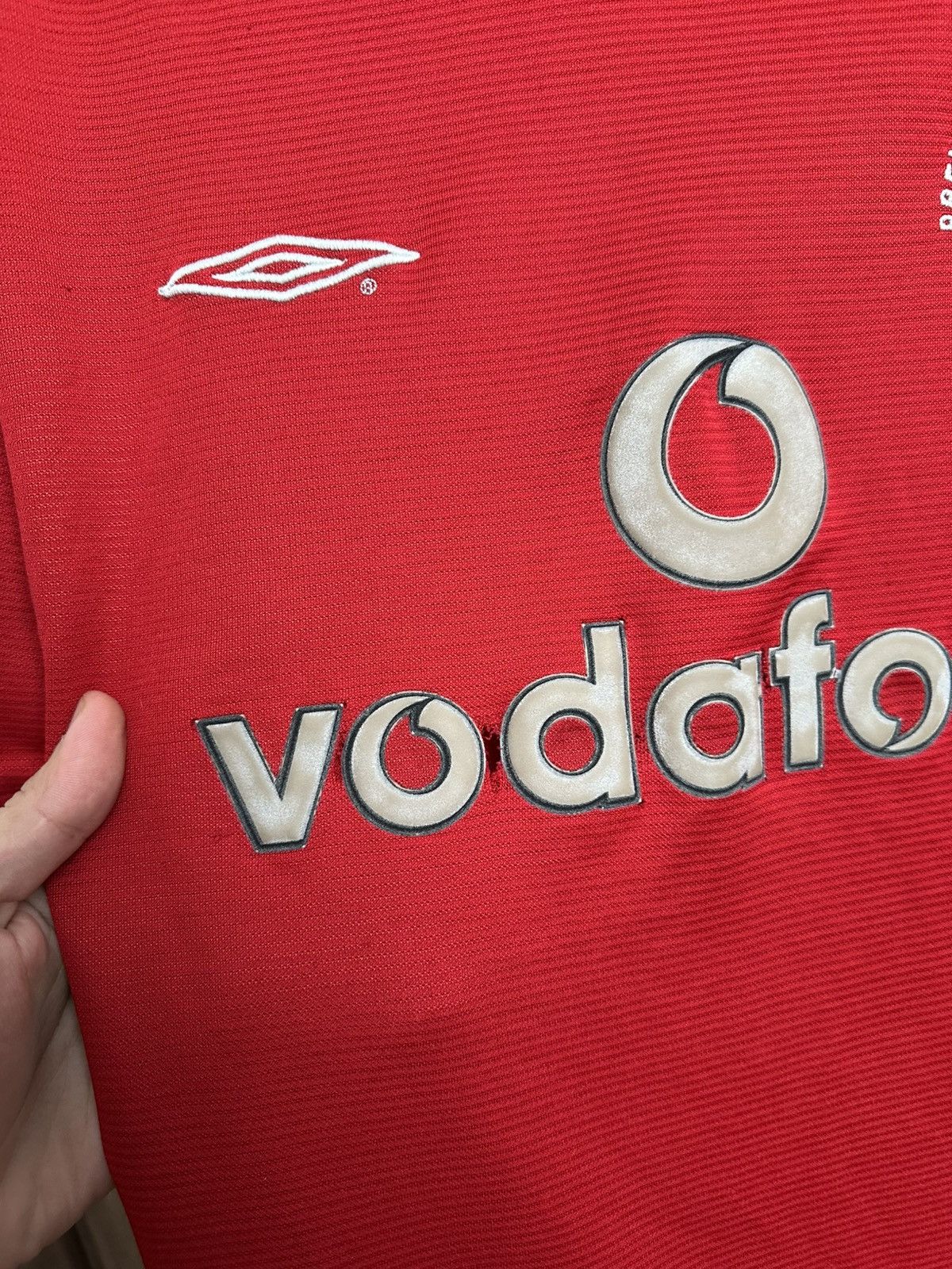Umbro 2000/2001 Umbro Manchester United Vintage Soccer Jersey Tee Size US XL / EU 56 / 4 - 9 Thumbnail