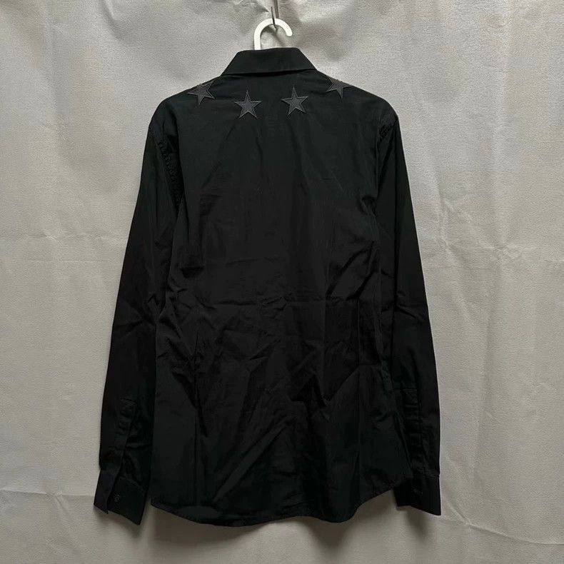 Givenchy Givenchy GIVENCHY Black Shirt with Star Embroidery -2507 Size US M / EU 48-50 / 2 - 4 Thumbnail
