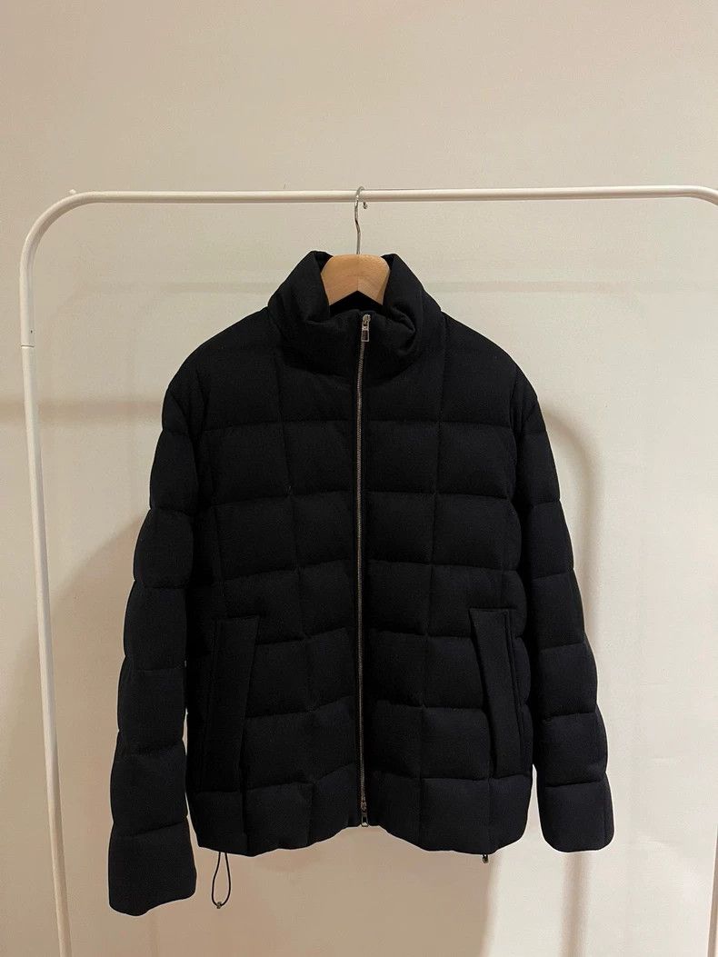 Loro Piana LORO PIANA Rising three-dimensional checkered down jacket Size US XL / EU 56 / 4 - 2 Thumbnail