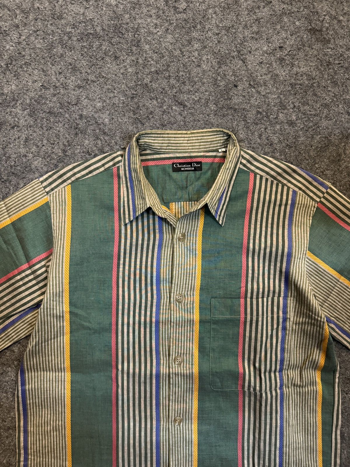Christian Dior Monsieur Vintage Christian Dior Monsieur Shirt Button Ups Size US XL / EU 56 / 4 - 3 Thumbnail