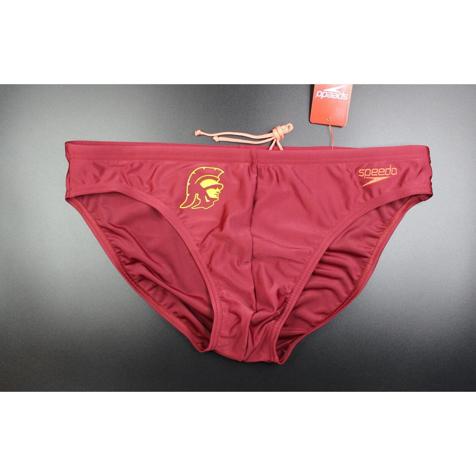 Speedo Trojan logo men Burgundy red Speedo swim brief | Grailed