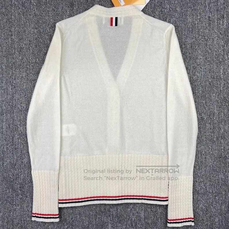 Thom Browne Thom Browne Women’s Cream Cashmere Pullover Sweater . Size S / US 4 / IT 40 - 2 Thumbnail