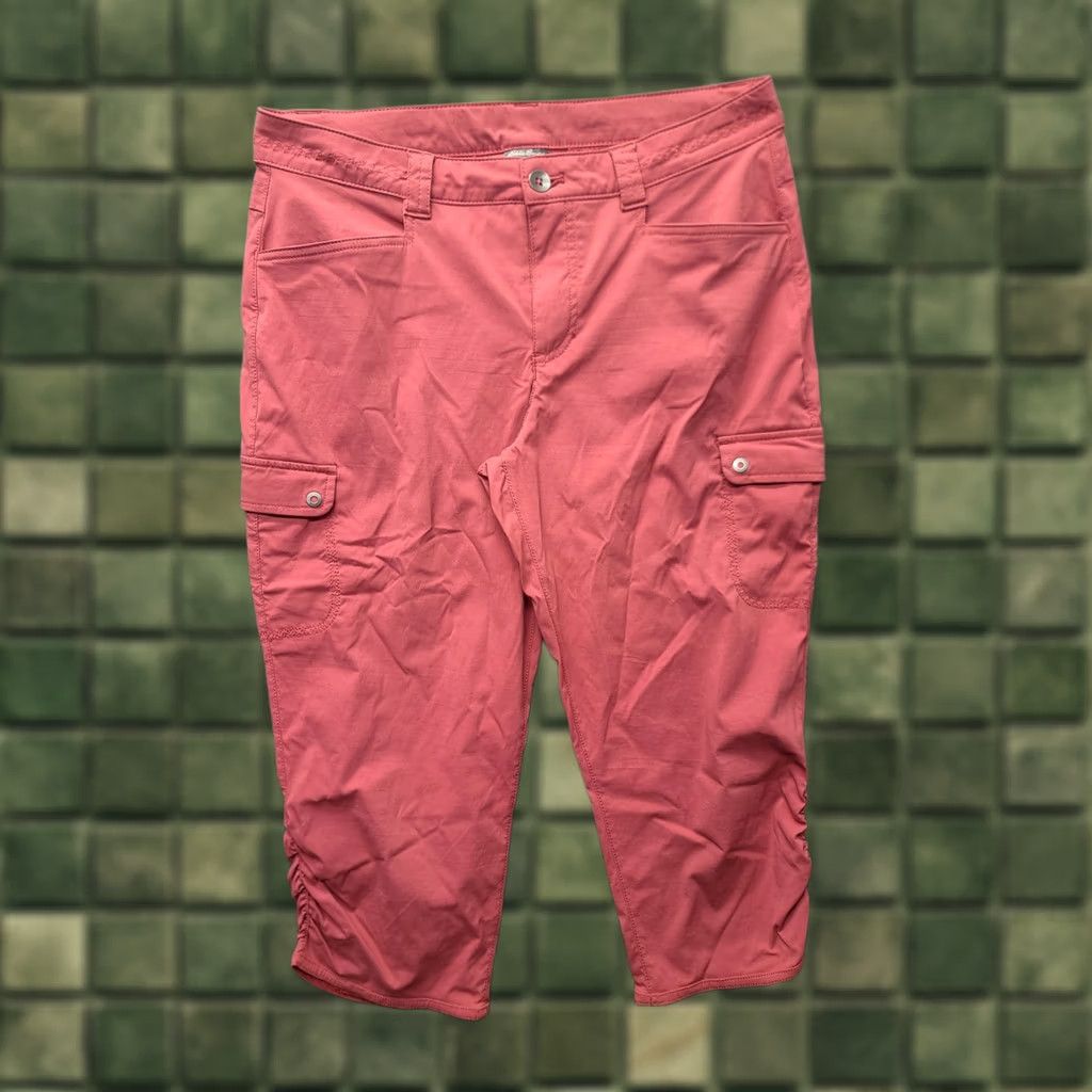 Eddie Bauer Eddie Bauer Travex Capris Womens 10 Relaxed Capri Pants 20 Inseam Nylon Pink Size ONE SIZE - 1 Thumbnail