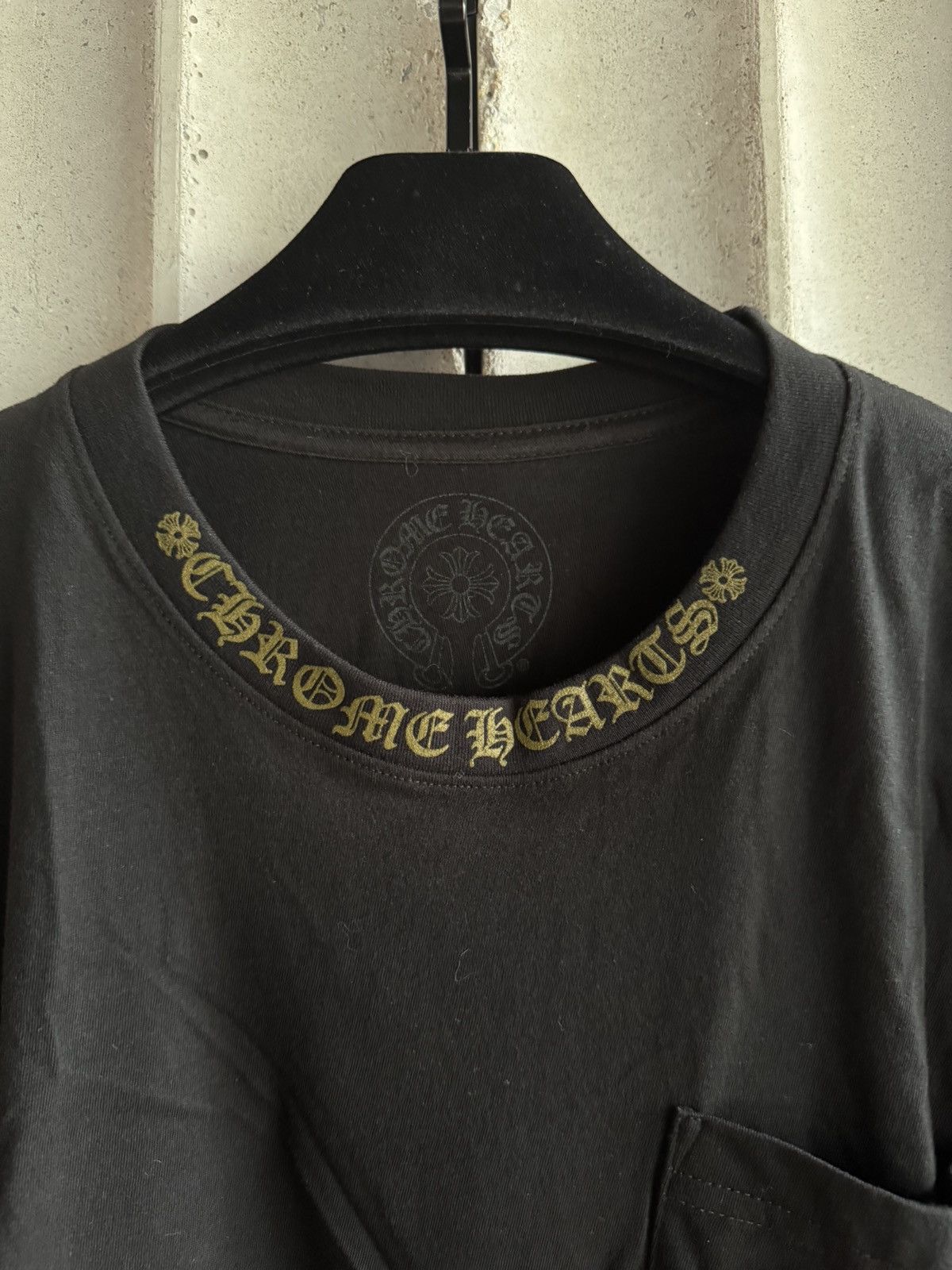 Chrome Hearts CHROME HEARTS LONG SLEEVE NECK CH SCRIPT ARMY GREEN/BLACK Size US L / EU 52-54 / 3 - 4 Thumbnail