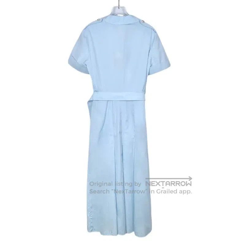 Max Mara MaxMara Light Blue Cotton Dress for Women . Size M / US 6-8 / IT 42-44 - 2 Thumbnail
