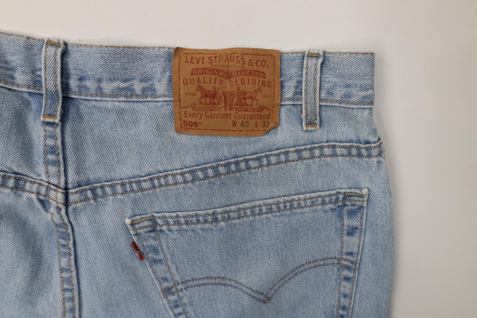 Levi's Vintage Y2K 2000 Levis 505 Regular Straight Leg Jeans USA Size US 40 / EU 56 - 14 Thumbnail