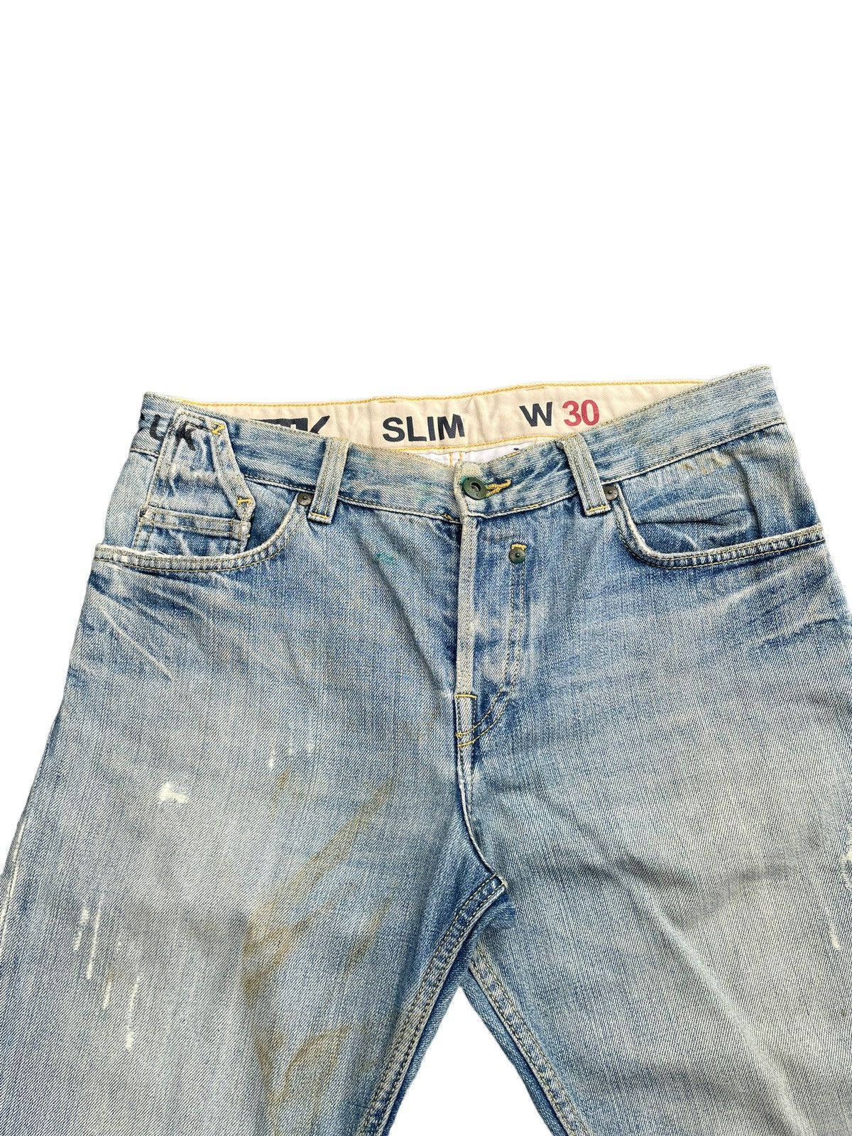 FCUK FCUK Faded & Distresed Denim Size US 33 - 6 Thumbnail
