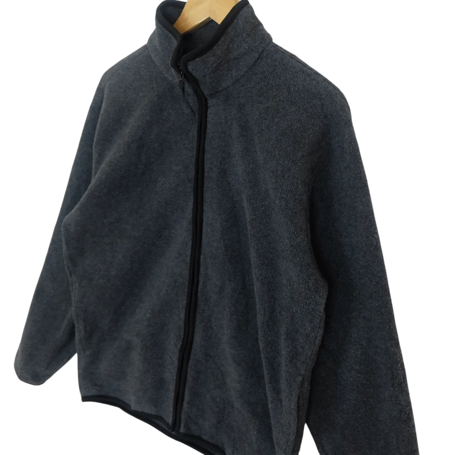 Japanese Brand Vintage 90's UNIQLO Dark Grey Fleece Jacket Size US M / EU 48-50 / 2 - 7 Thumbnail