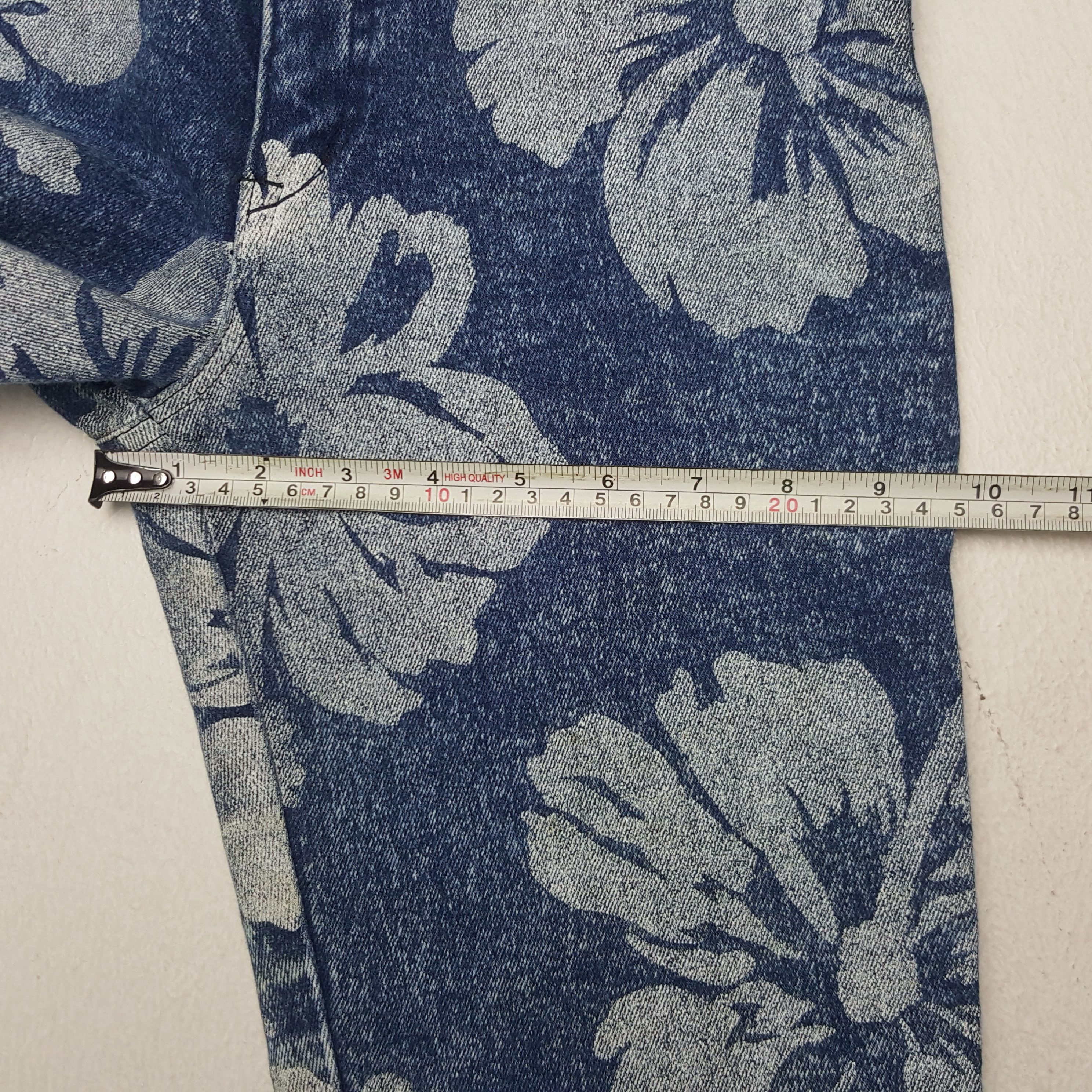 Vintage Vintage RYU Sports American Flower Design Skinny Denim Jeans Size US 26 / EU 42 - 12 Thumbnail