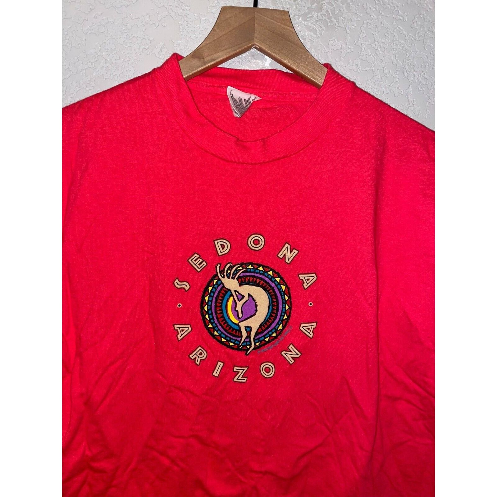 Vintage Vintage Sedona Arizona Shirt Aboriginal Red Tee VTG 90s L Size US L / EU 52-54 / 3 - 2 Thumbnail
