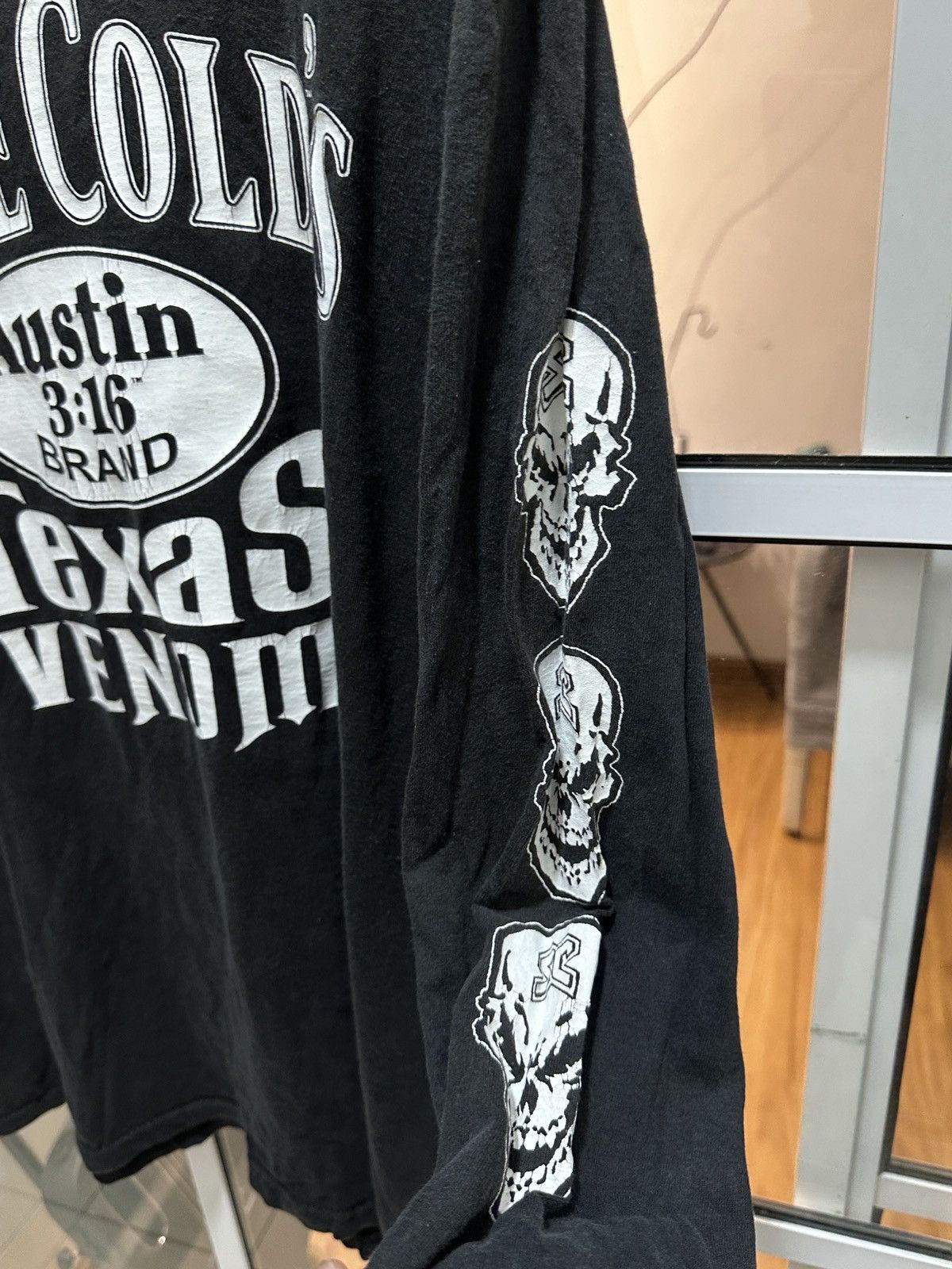 WWF Vintage Stone Cold Texas Venom L/S Shirt (Y2K 2001) Size US L / EU 52-54 / 3 - 7 Thumbnail